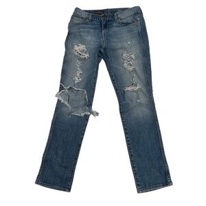J. Crew Women's Vintage Straight Distressed Jeans Size 26 Regular